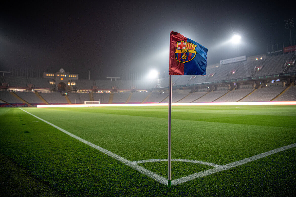 Barcelona corner flag...