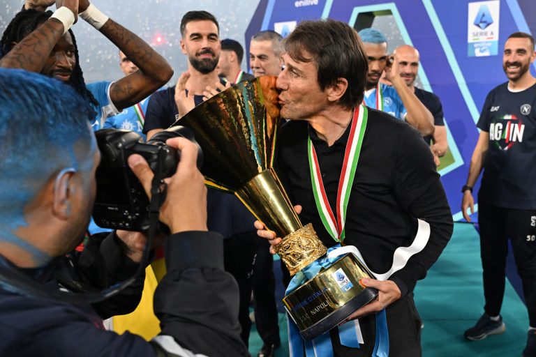 Napoli manager Antonio Conte...