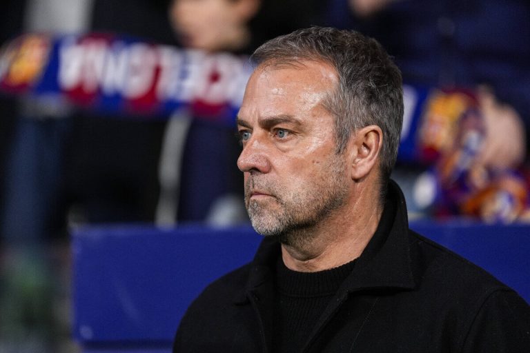 Barcelona manager Hansi Flick...