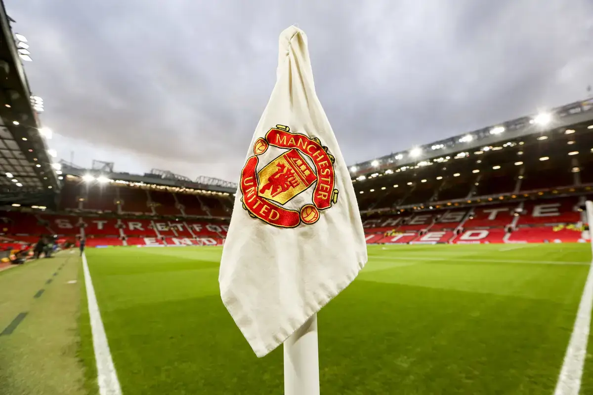 Manchester United corner flag...