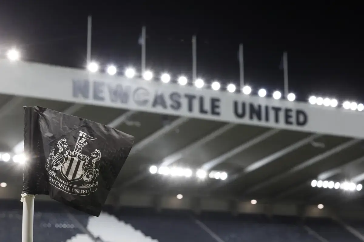 Newcastle United corner flag...