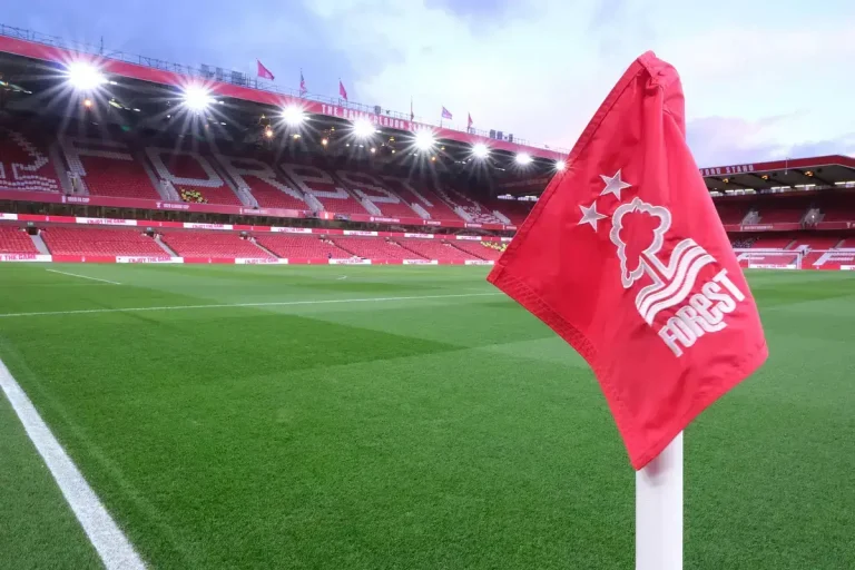 Nottingham Forest corner flag...
