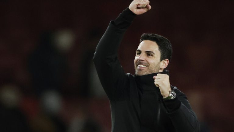 Arsenal manager Mikel Arteta...