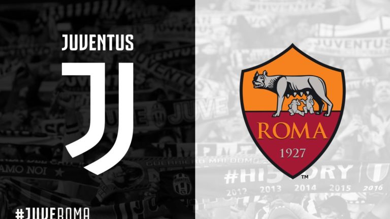 Juventus, Roma, club crests