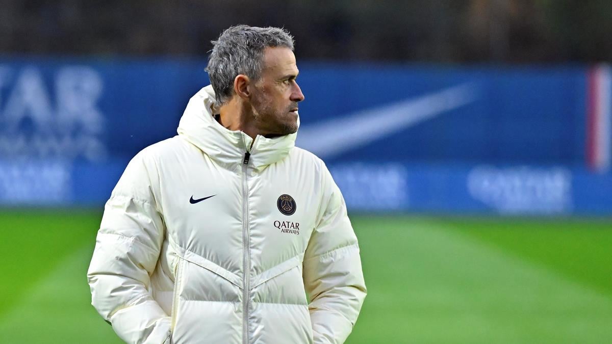 A picture of Paris Saint-Germain manager Luis Enrique