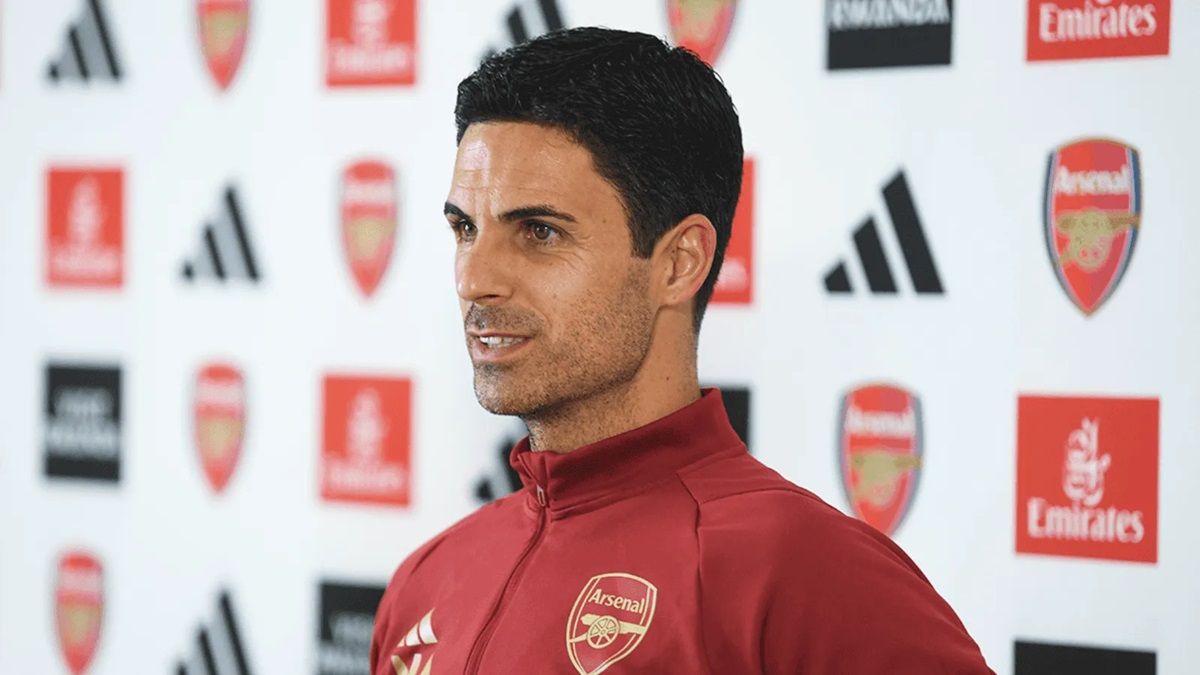 A picture of Arsenal manager Mikel Arteta.