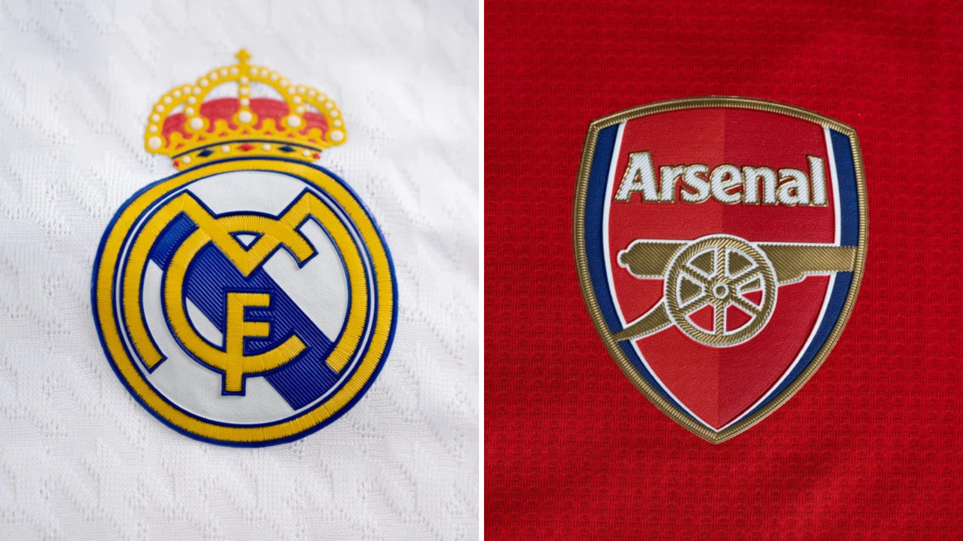 Arsenal Real Madrid badges