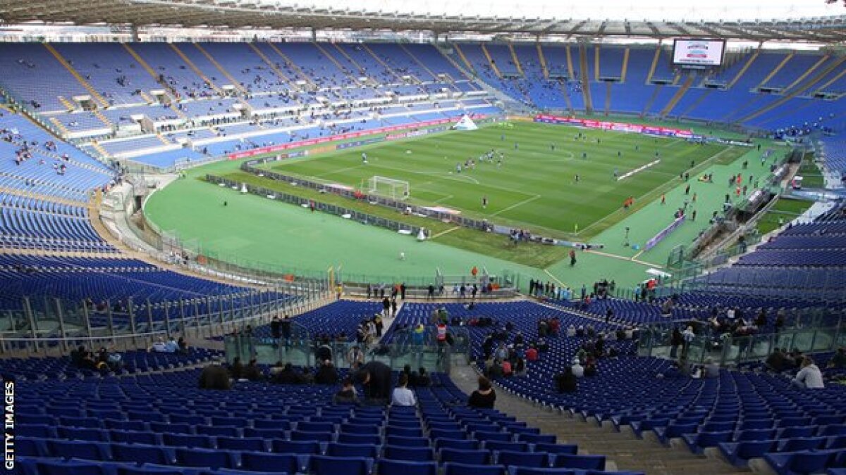 A picture of Lazio stadium, Stadio Olympico.