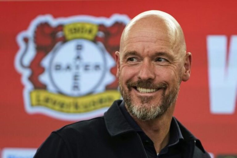 Bayer Leverkusen manager Erik ten Hag