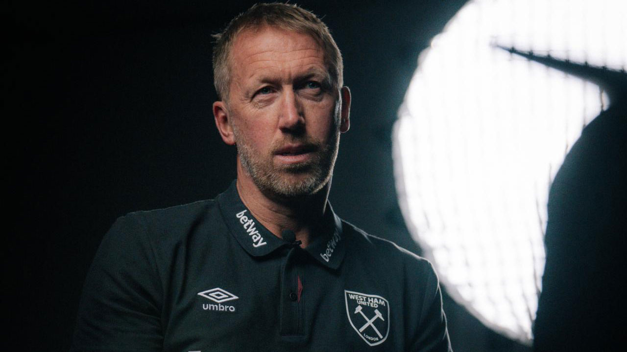 An image of West Ham manager Graham Potter.