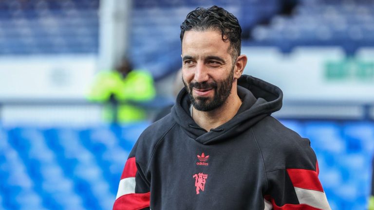 Manchester United manager Ruben Amorim...