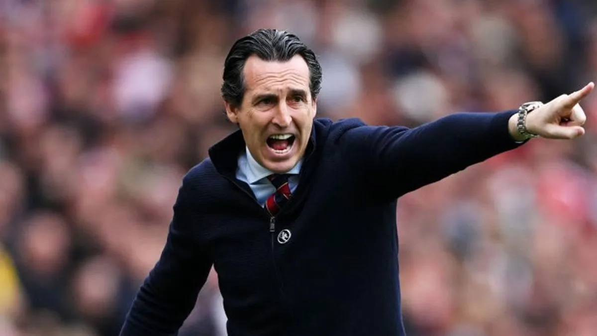 Aston Villa manager Unai Emery...