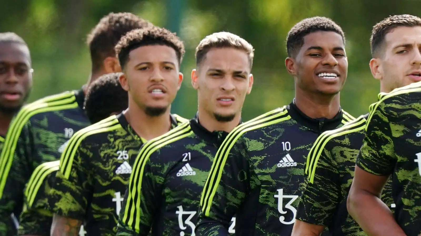 Mancester United player training