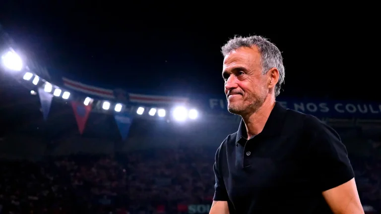 PSG manager Luis Enrique...