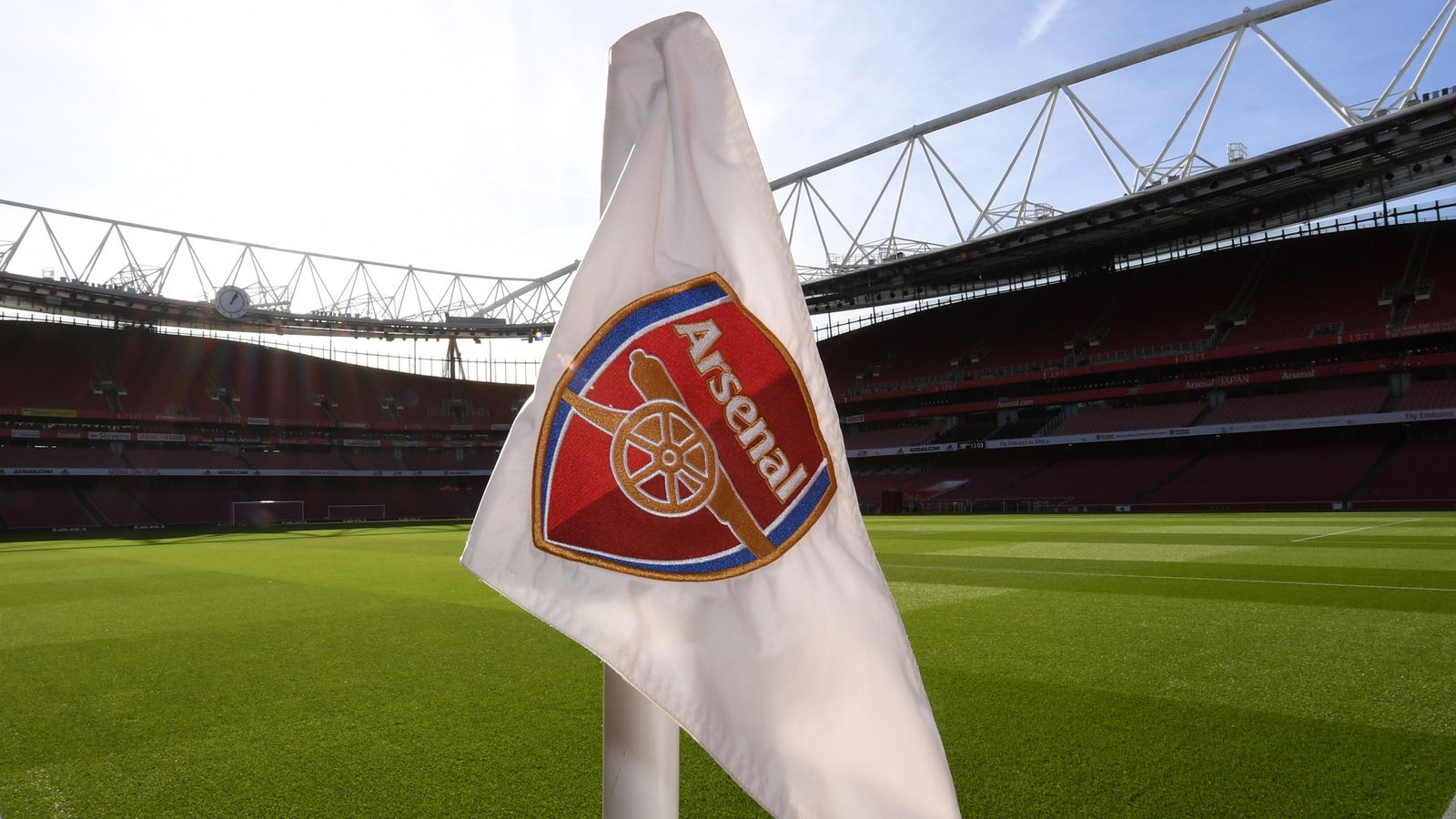 Arsenal corner flag...