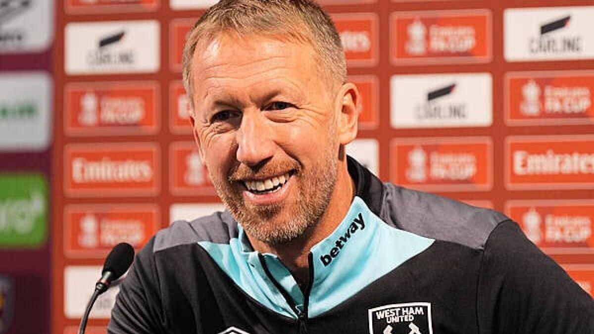 A picture of West Ham United manager Graham Potter.