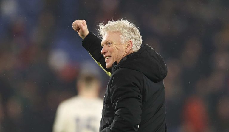 An image of Everton manager David Moyes