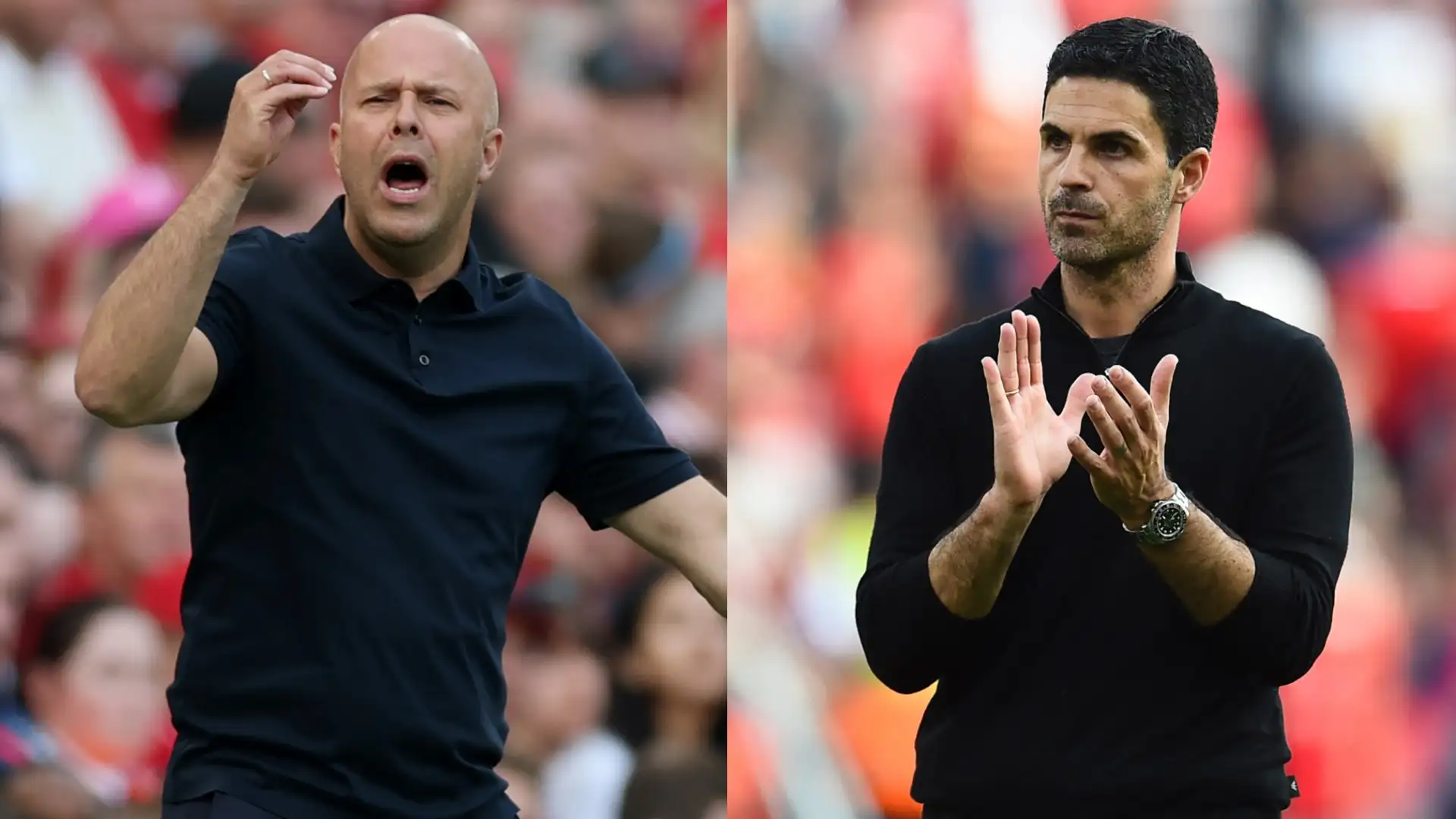 Arne Slot, Mikel Arteta