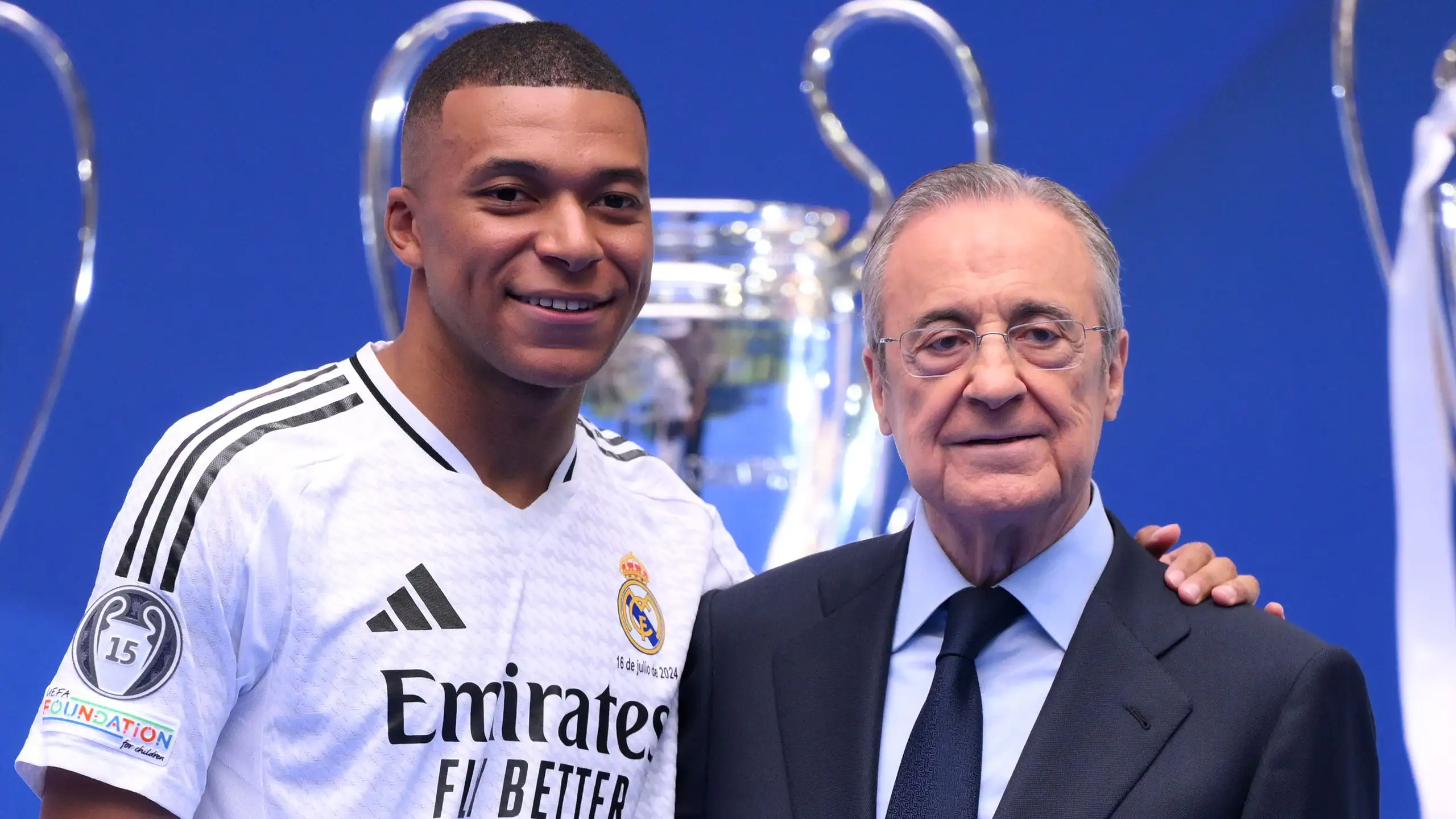 Florentino Perez, Kylian Mbappe (Real Madrid)