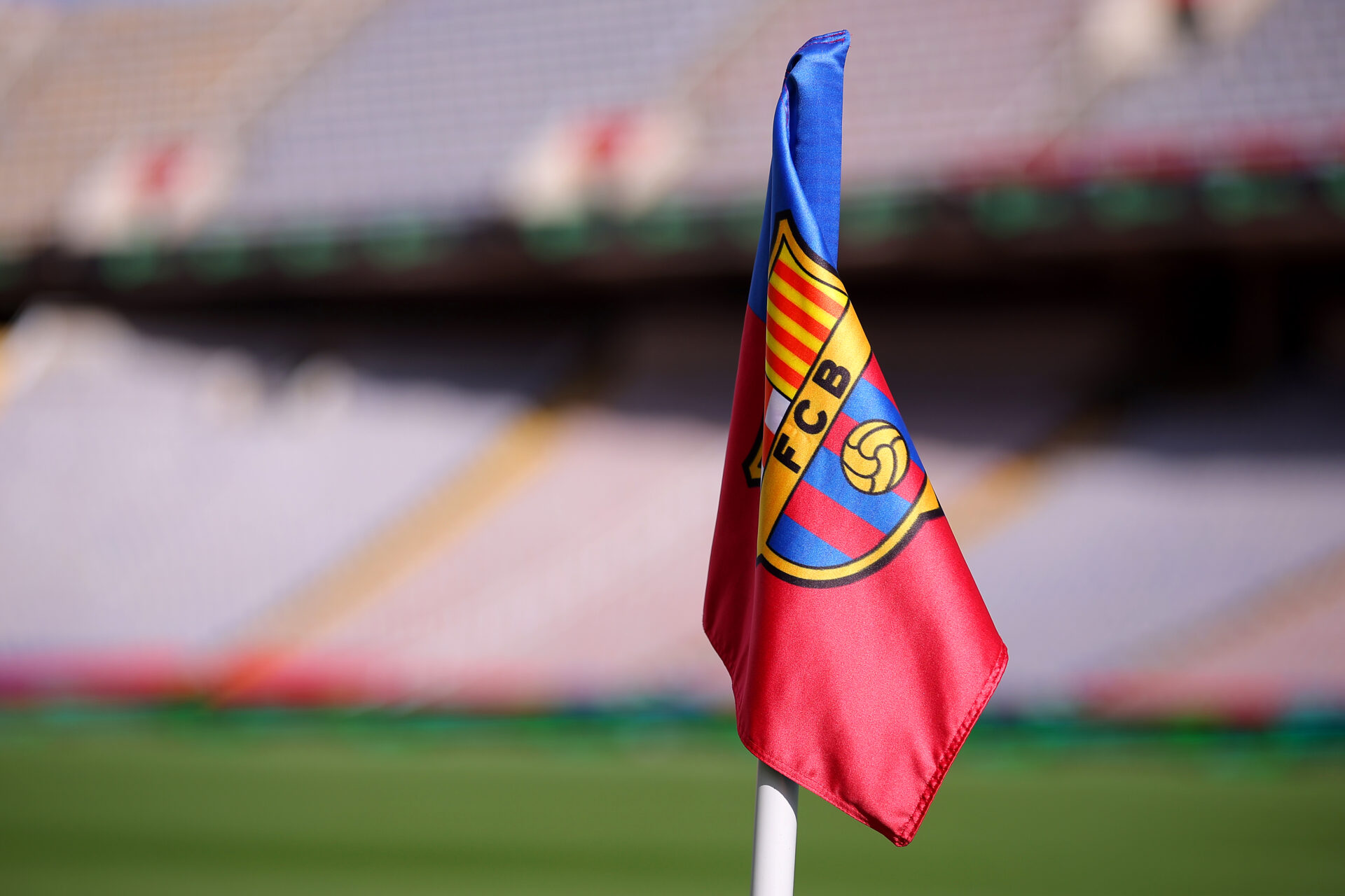 FC Barcelona corner flag...
