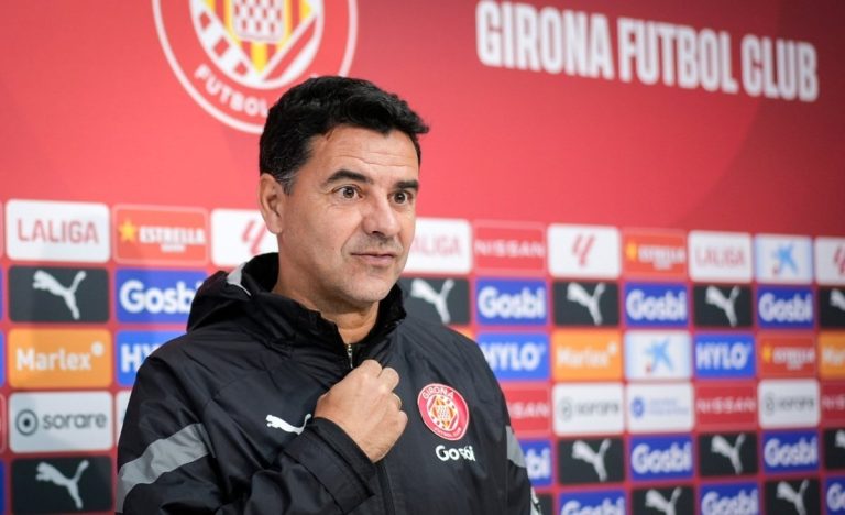 Girona manager Michel...