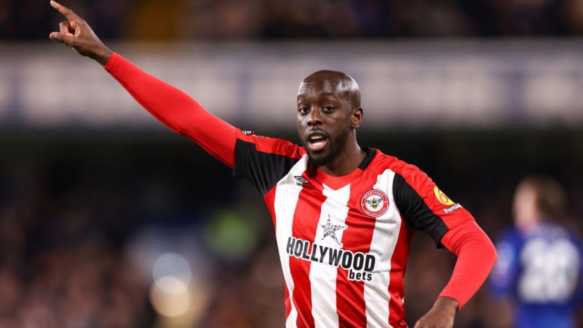A picture of Brentford striker Yoane Wissa.