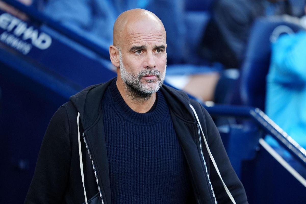 A picture of Manchester City manager Pep Guardiola.