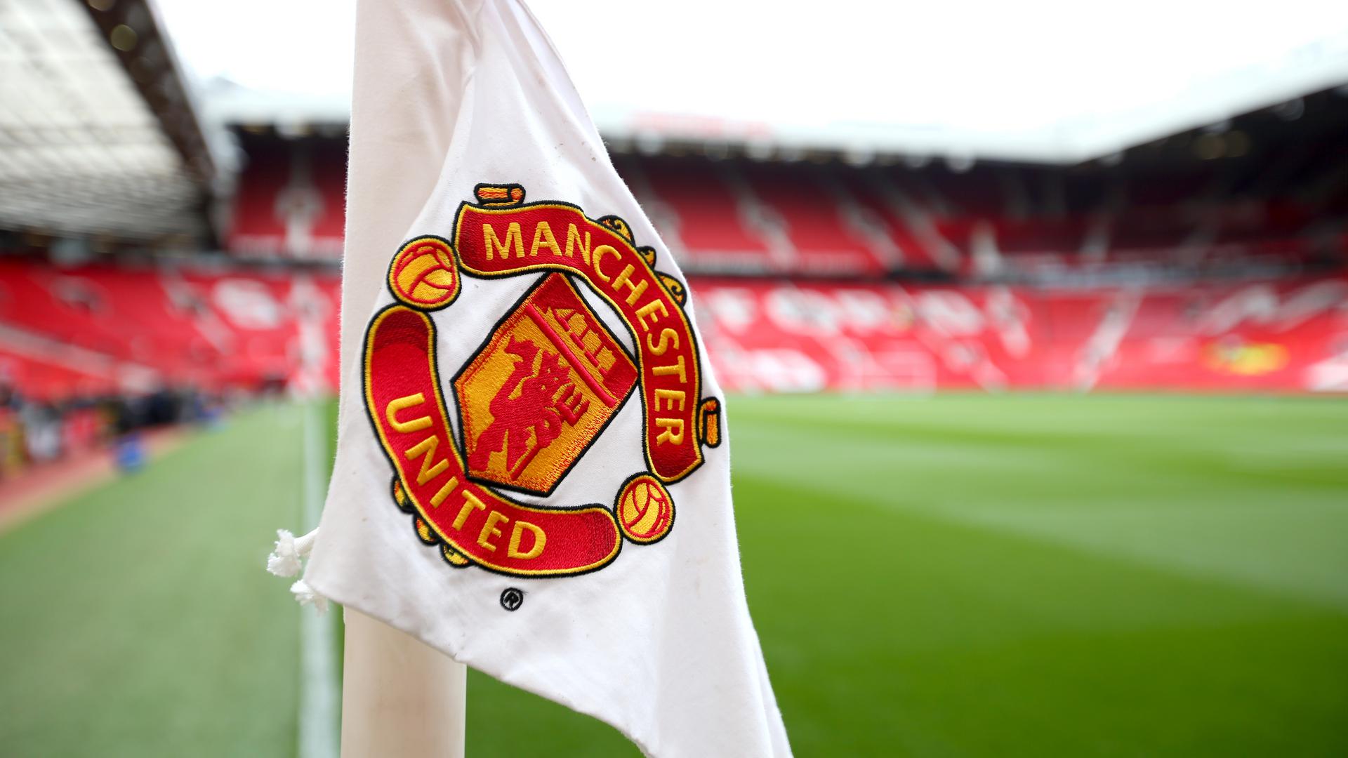 Manchester United corner flag...