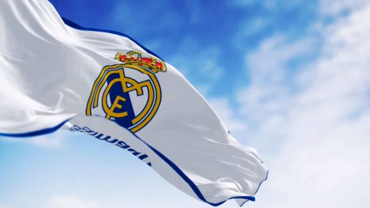 Real Madrid flag...