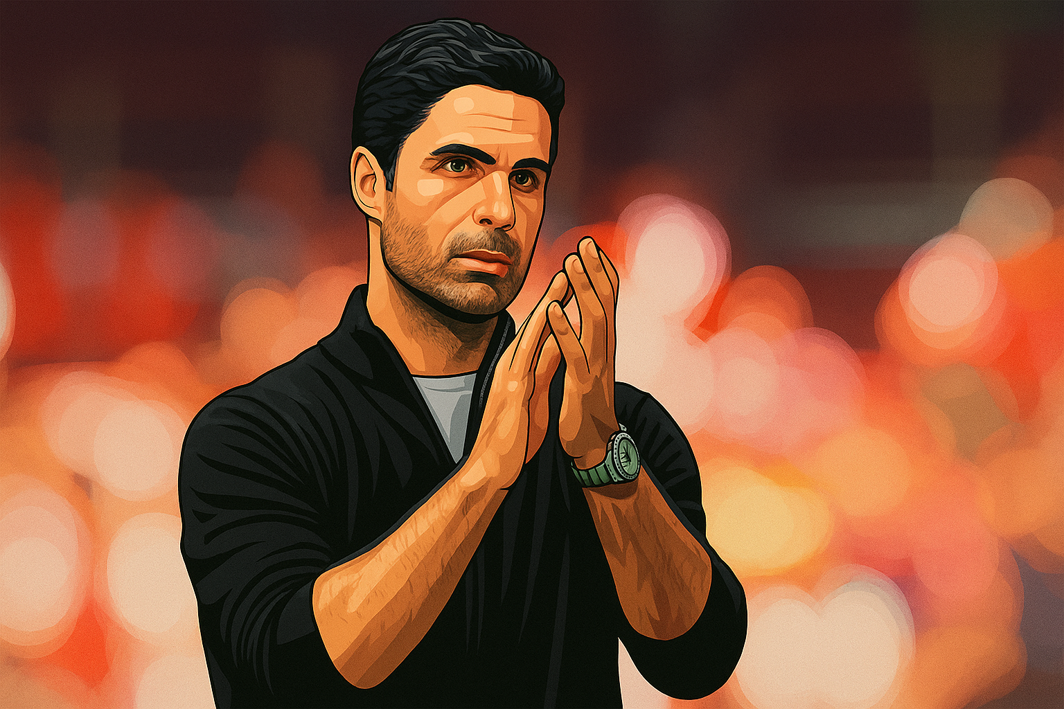 An image of Arsenal manager Mikel Arteta.