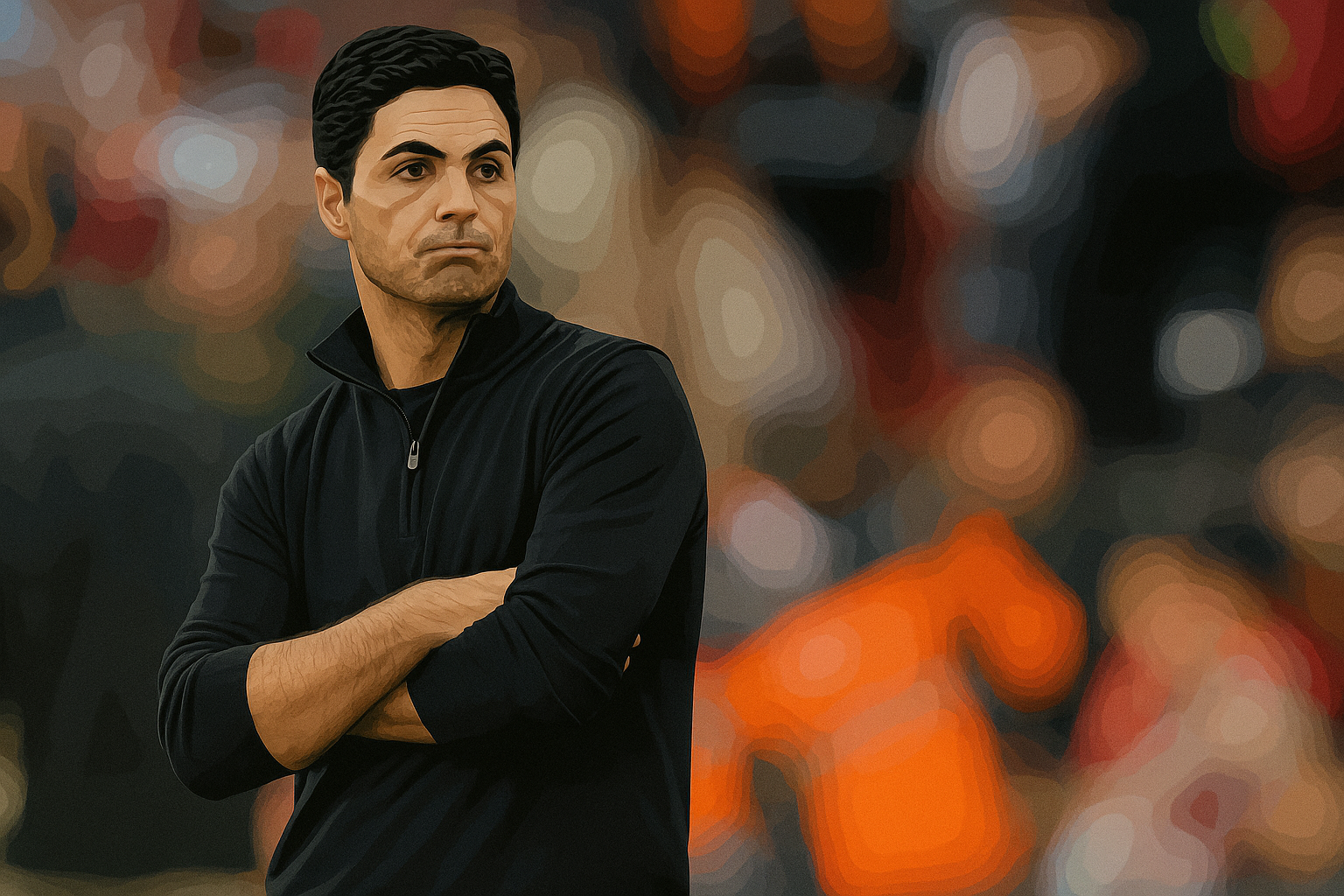 A picture of Arsenal manager Mikel Arteta.
