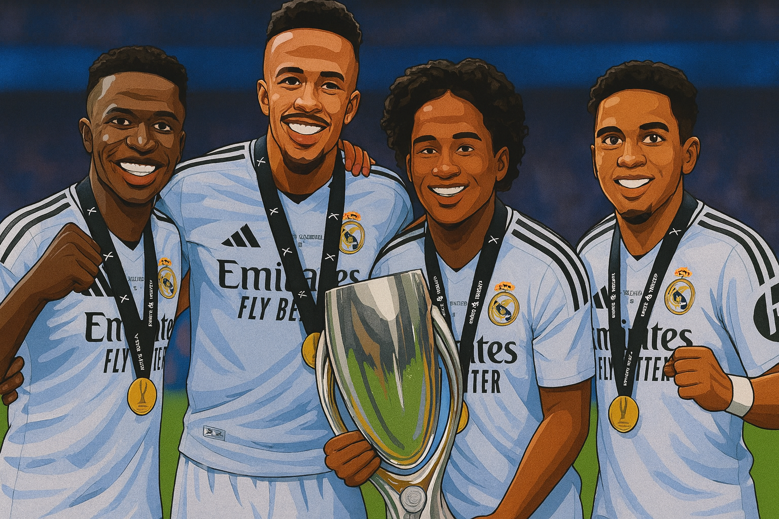 Vinicius, Eder Militao, Endrick, Rodrygo
