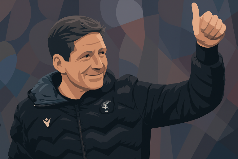 A picture of Crystal Palace manager Oliver Glasner.
