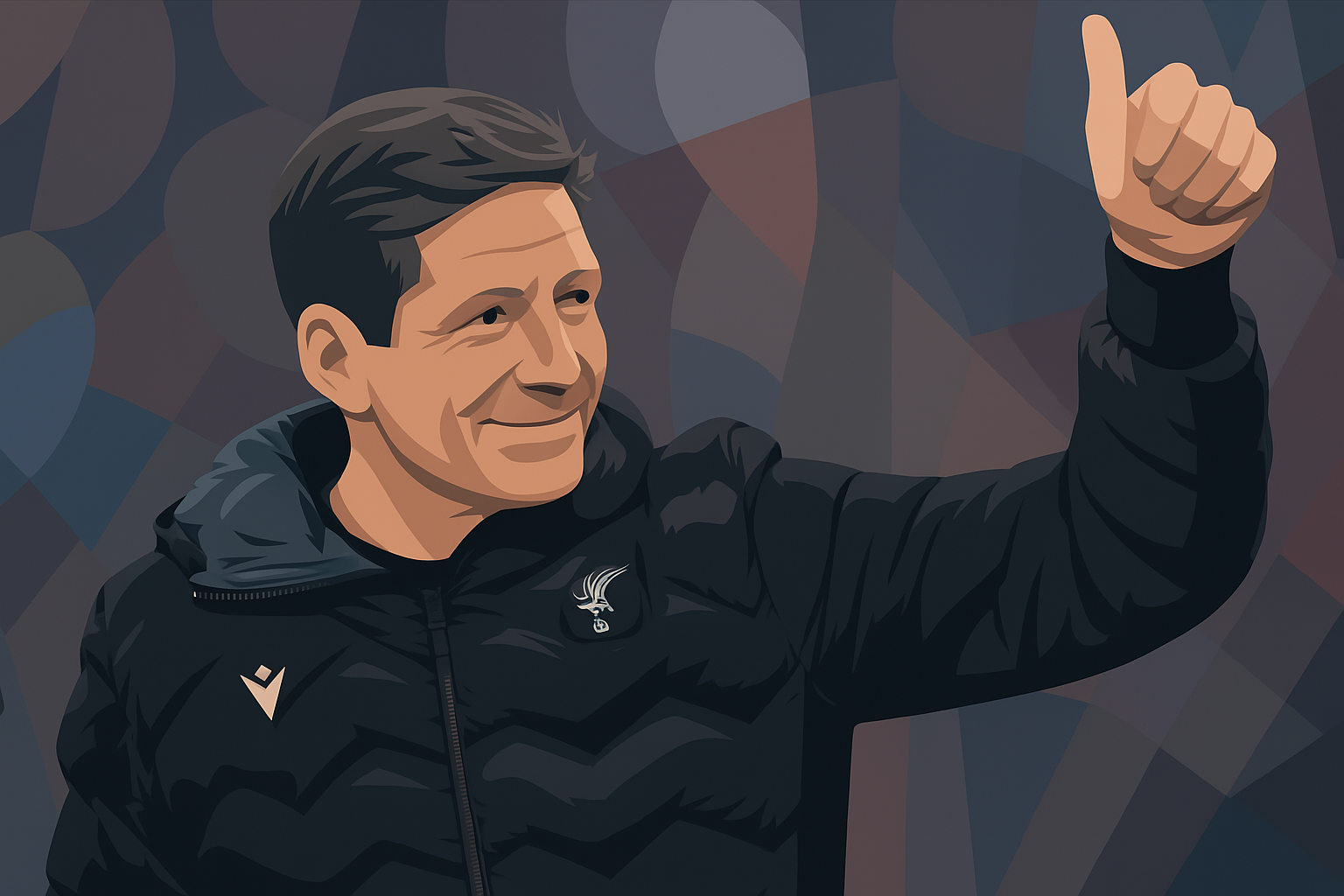 A picture of Crystal Palace manager Oliver Glasner.