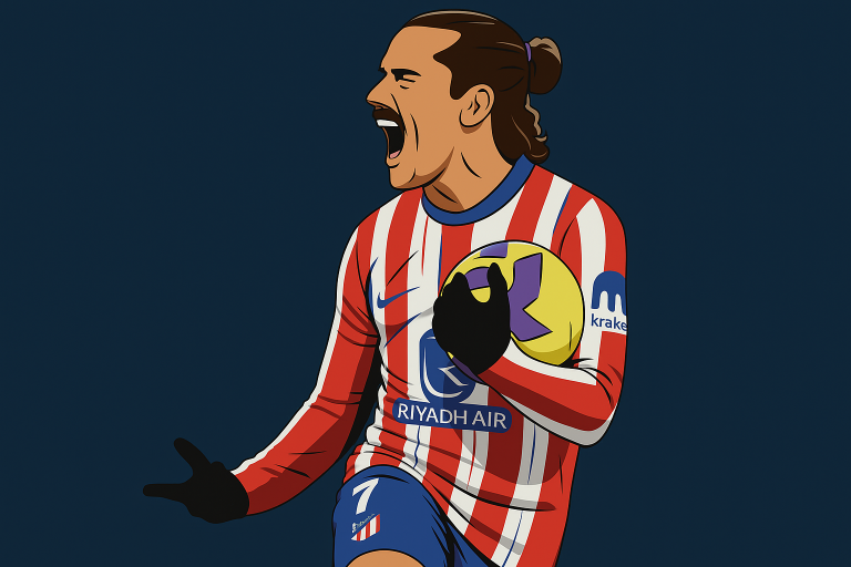 A picture of Atlético Madrid forward Antoine Griezmann.