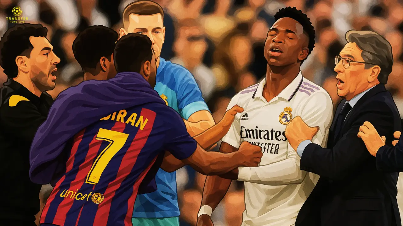Real Madrid-Barcelona brawl El Clasico 2025
