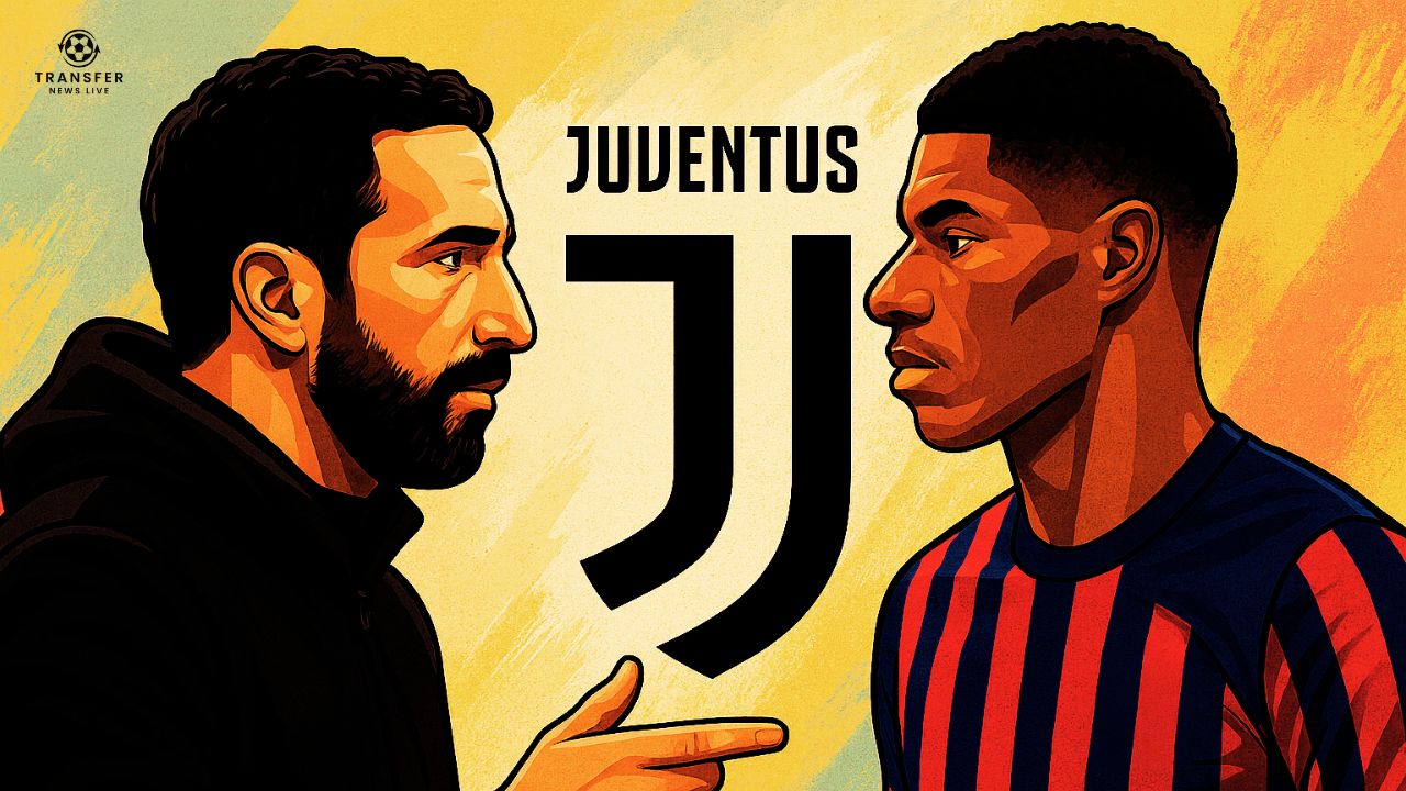 Ruben Amorim, Juventus logo, Marcus Rashford