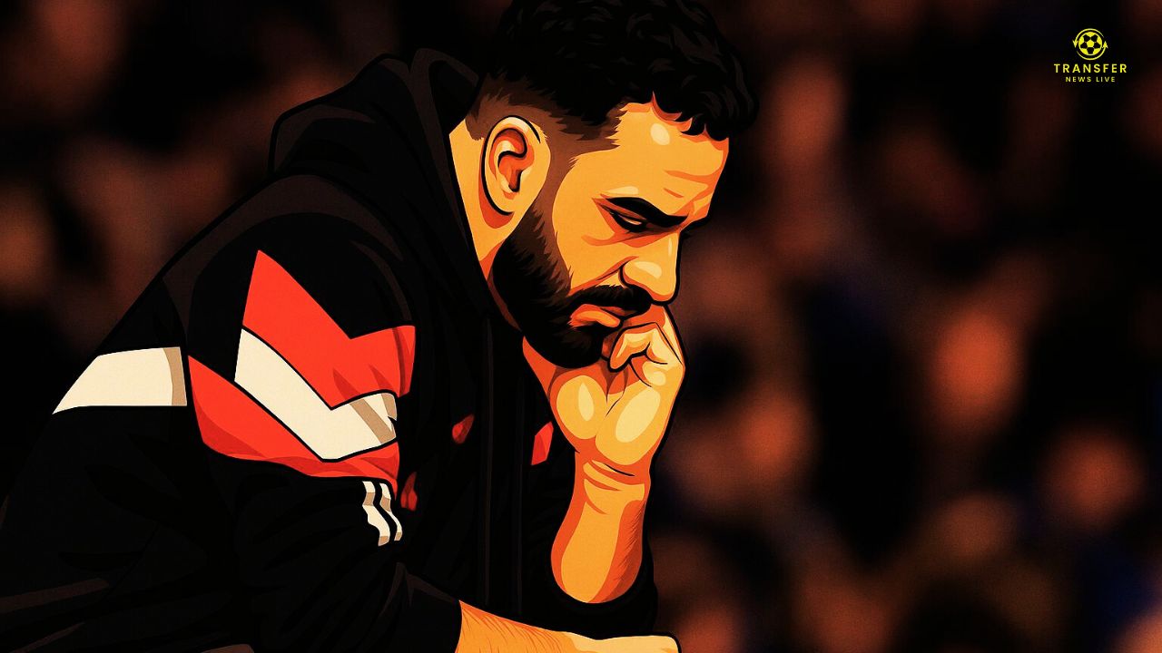 Vectorized image of Ruben Amorim, Manchester United manager