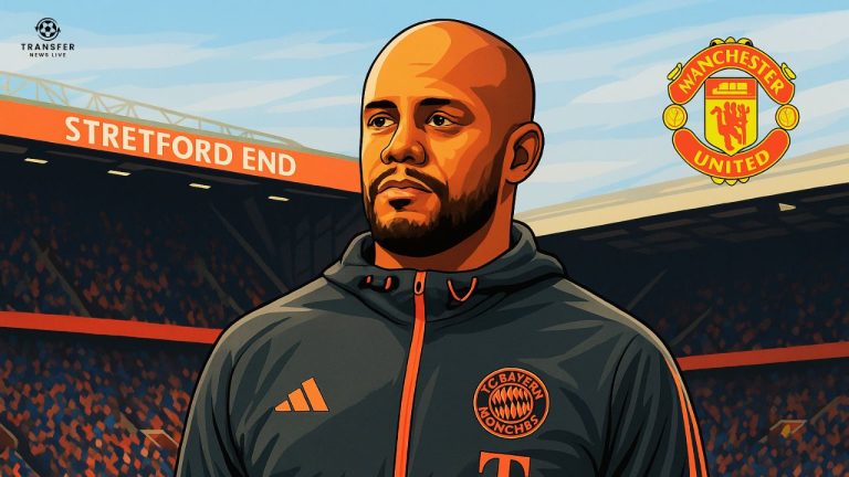 Vectorized image of Vincent Kompany, Manchester United logo, Old Trafford