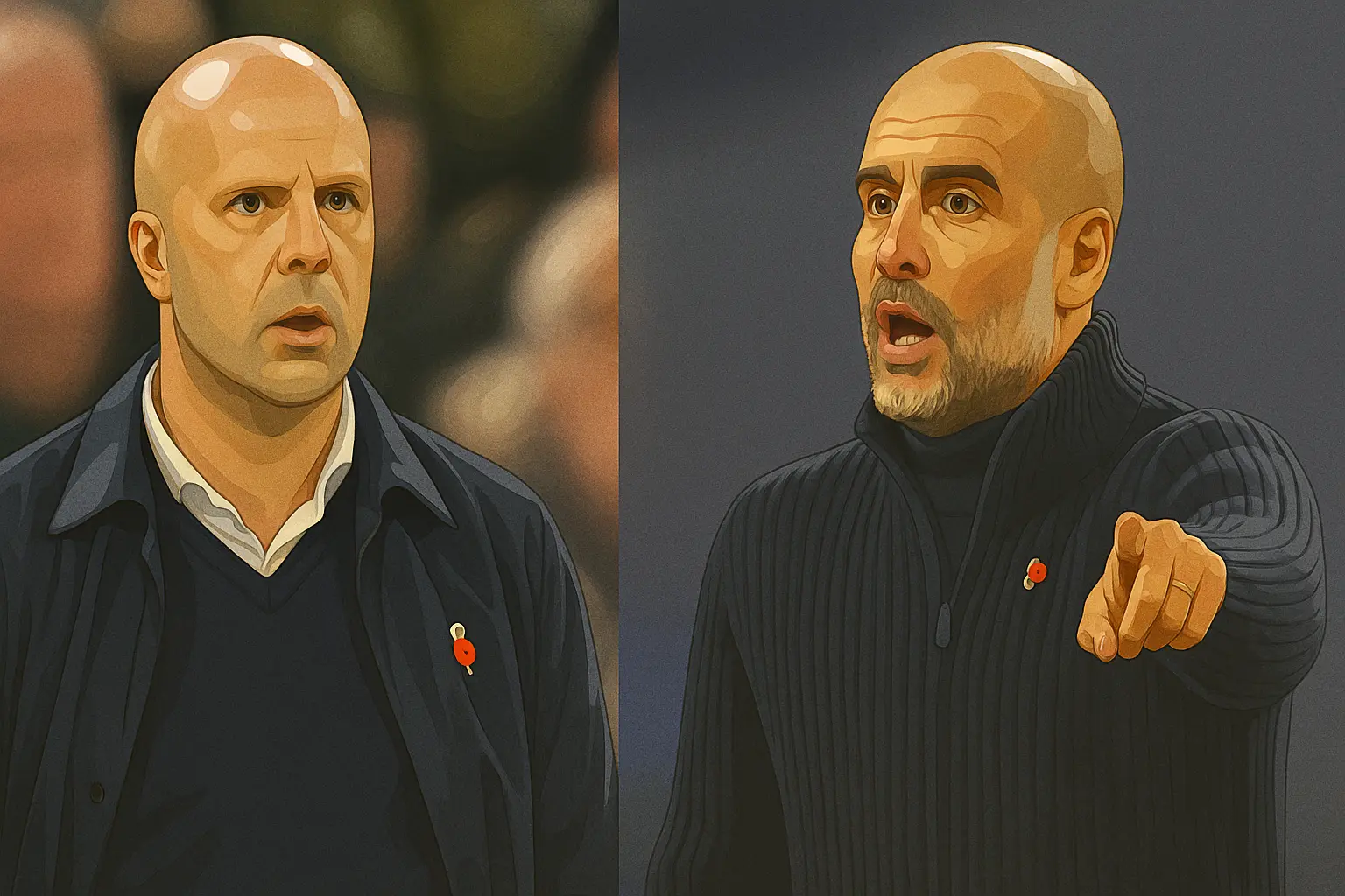 Arne Slot, Pep Guardiola