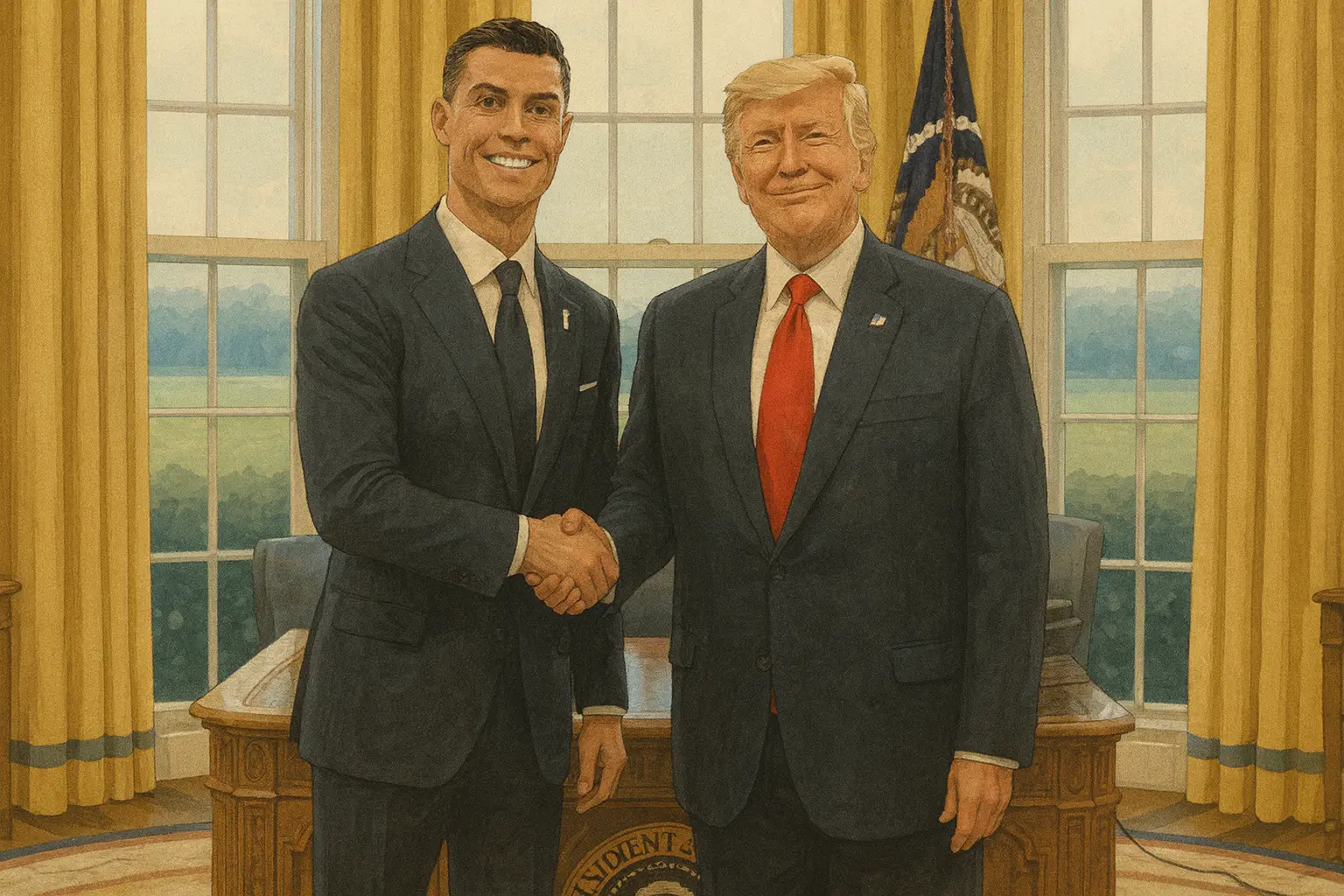 Cristiano Ronaldo, Donald Trump