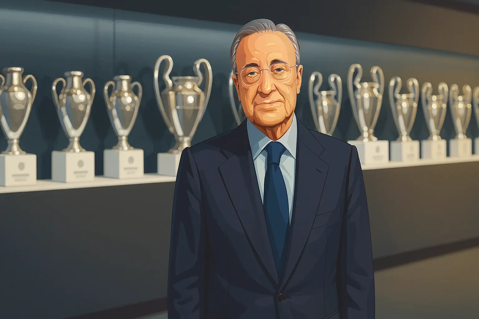 Real Madrid president Florentino Perez
