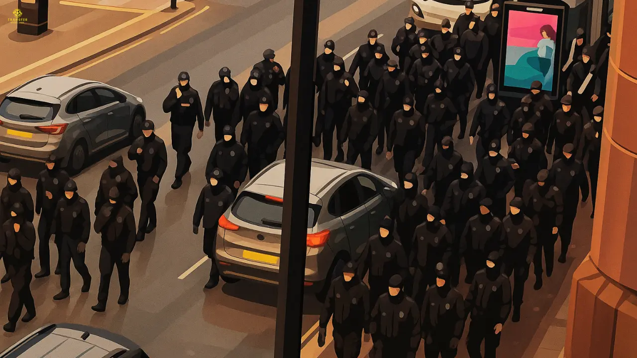 Shocking footage emerges of Rangers Ultras on the streets of Glasgow