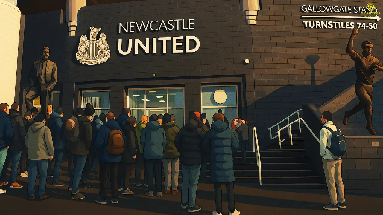 St. James' Park outside, Newcastle United