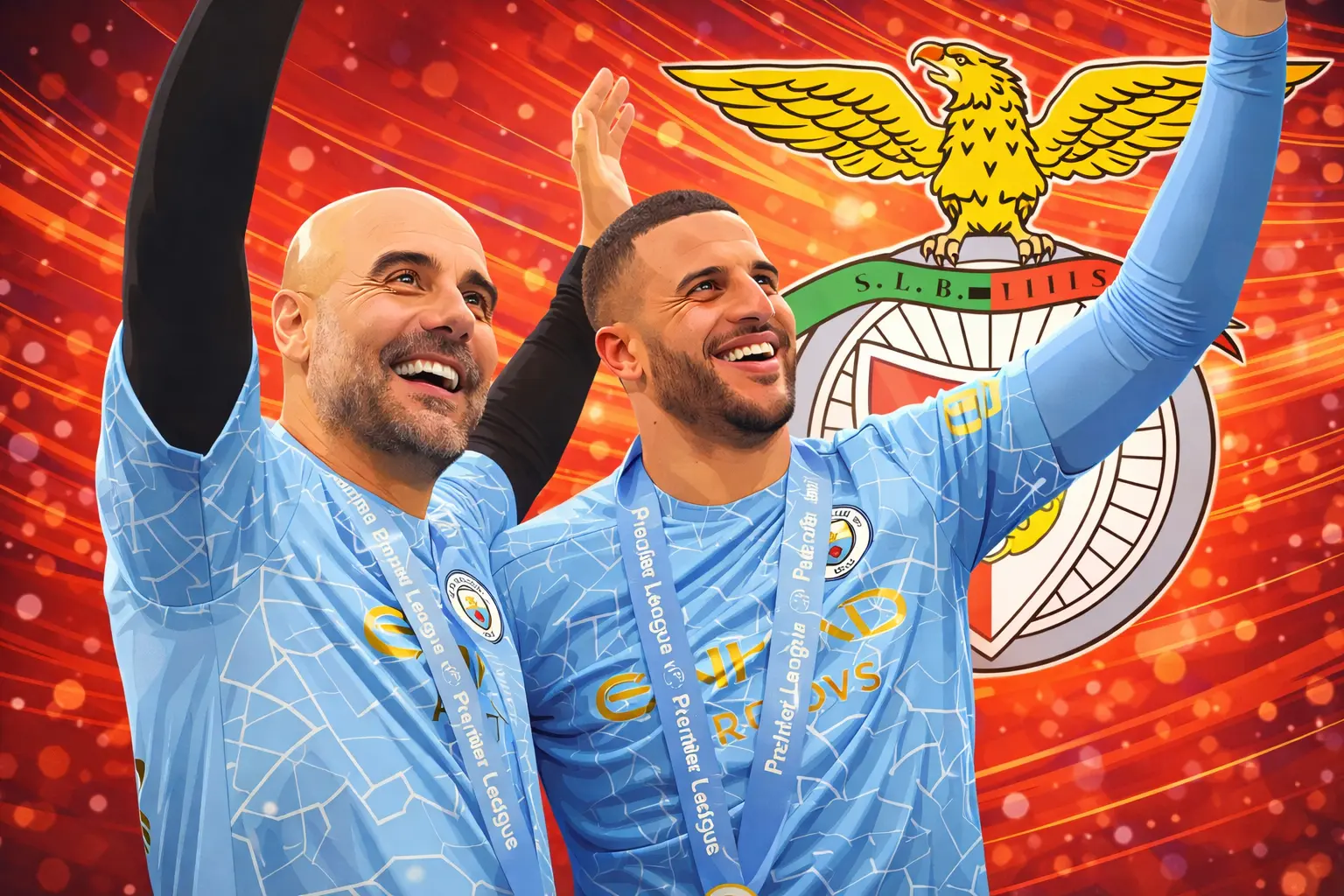 Pep Guardiola, Kyle Walker