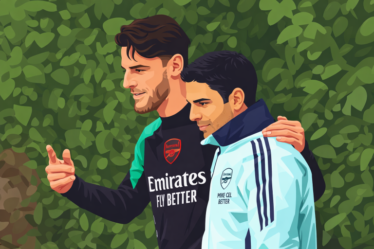 Declan Rice, Mikel Arteta