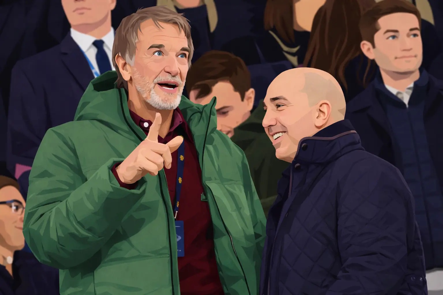 Sir Jim Ratcliffe and Omar Berrada