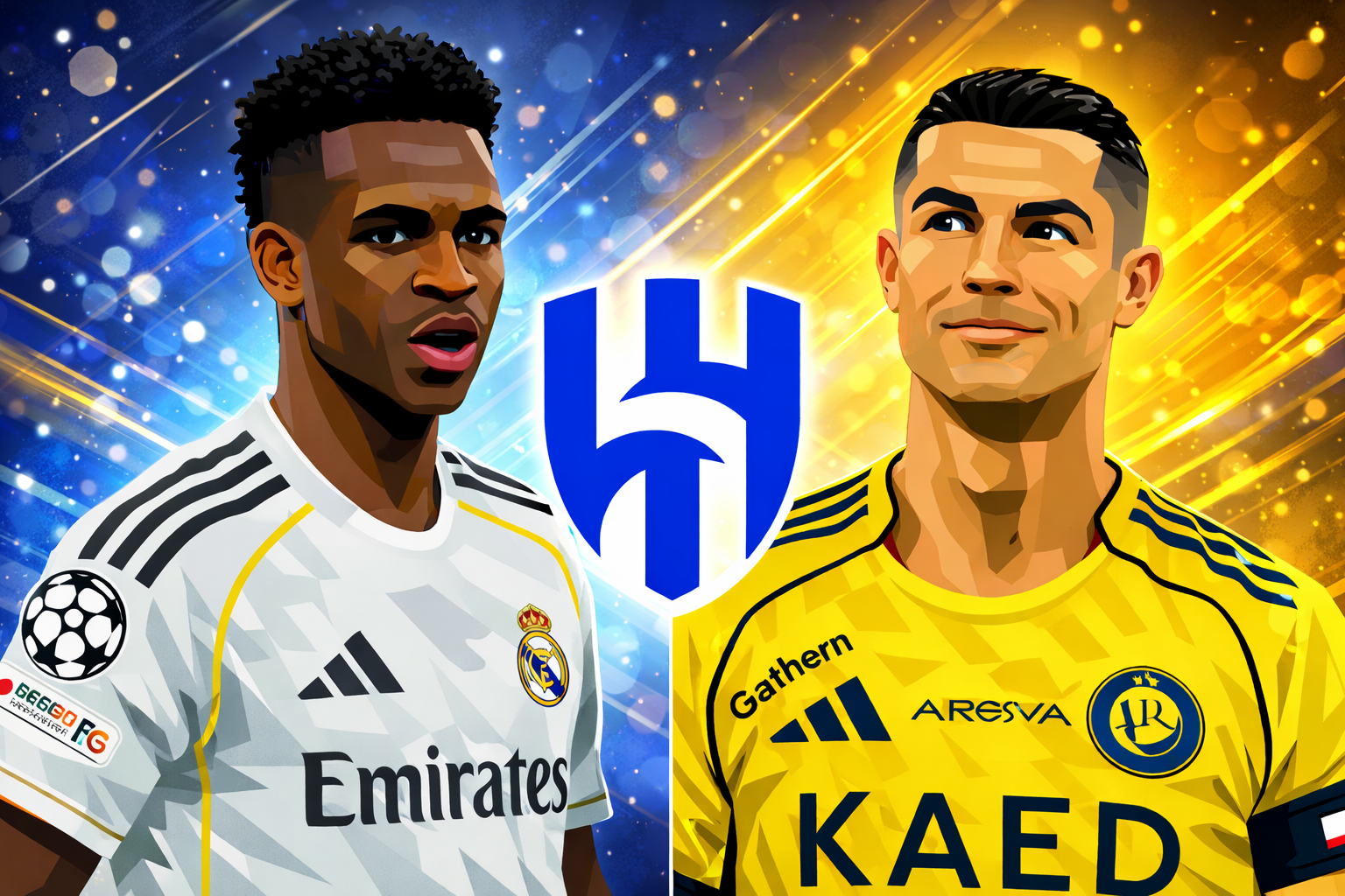 Cristiano Ronaldo and Vinicius Junior