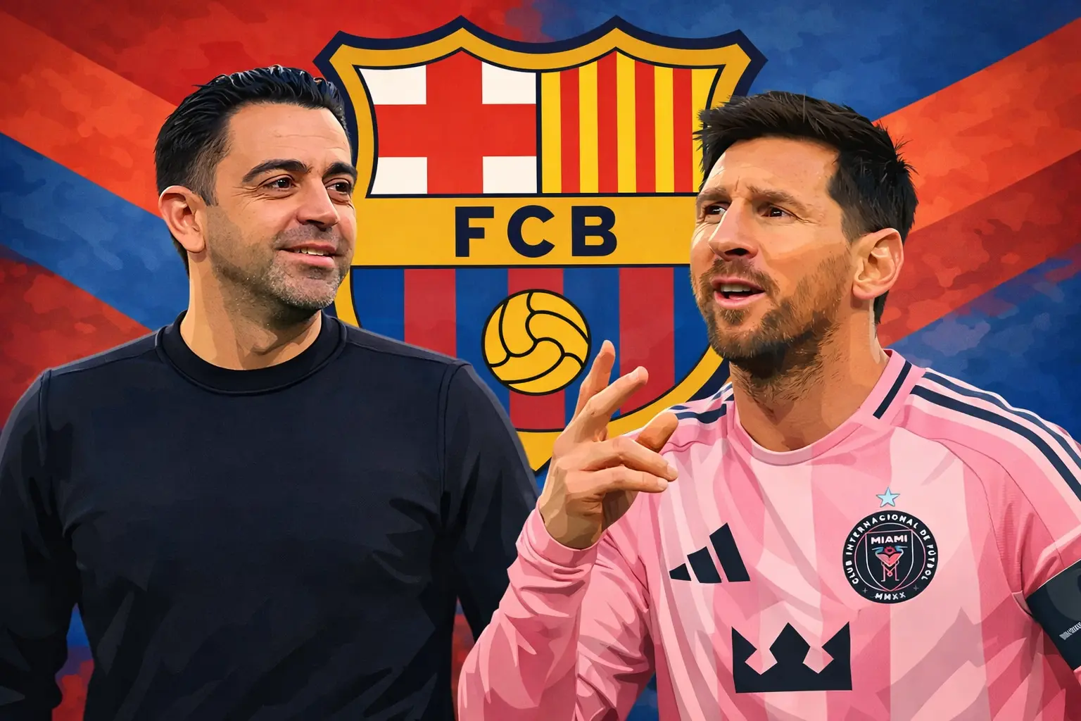 Xavi Hernandez, Lionel Messi