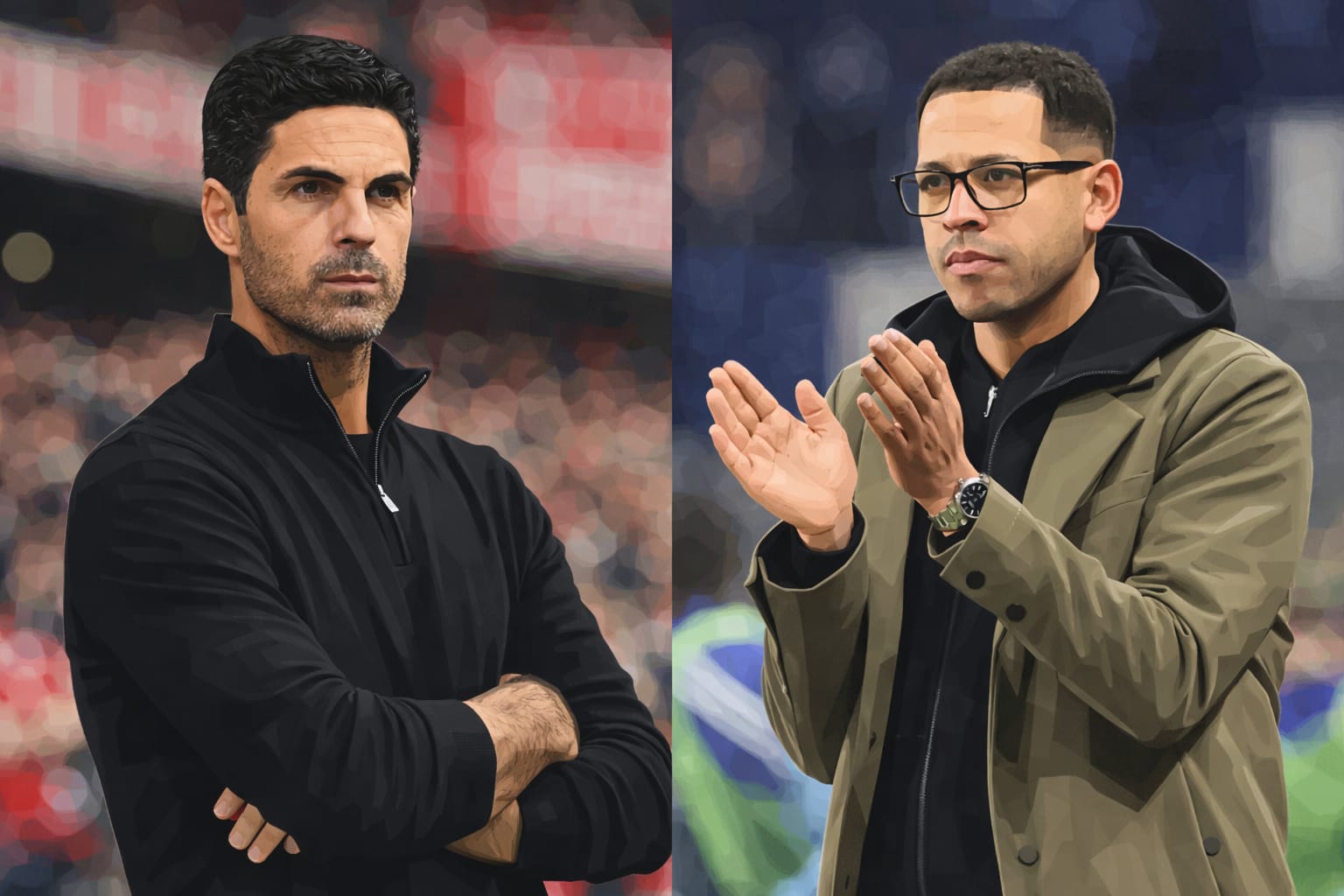 Mikel Arteta, Liam Rosenior